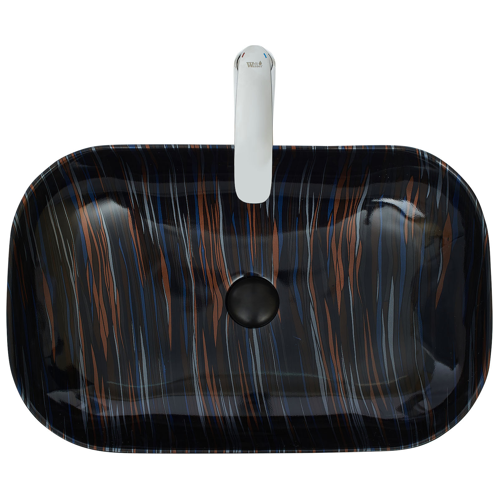 Раковина накладная WeltWasser ELBACH 2143P K501 61x40