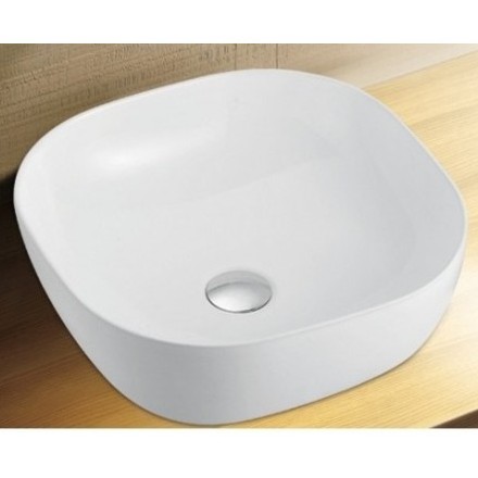 Умывальник накладной Esbano Enola белый 42.5x42.5