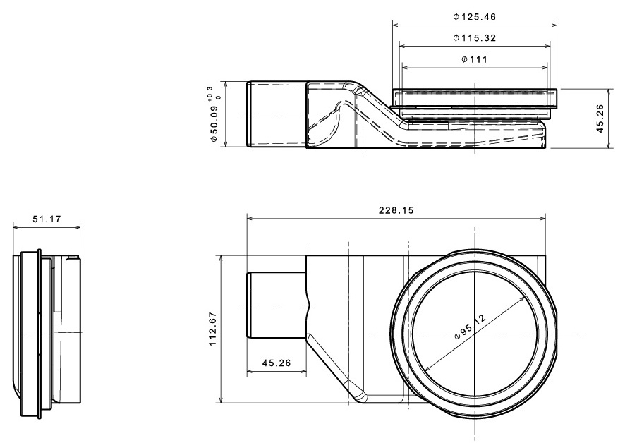 Душевой лоток Pestan Confluo Slim Line+
