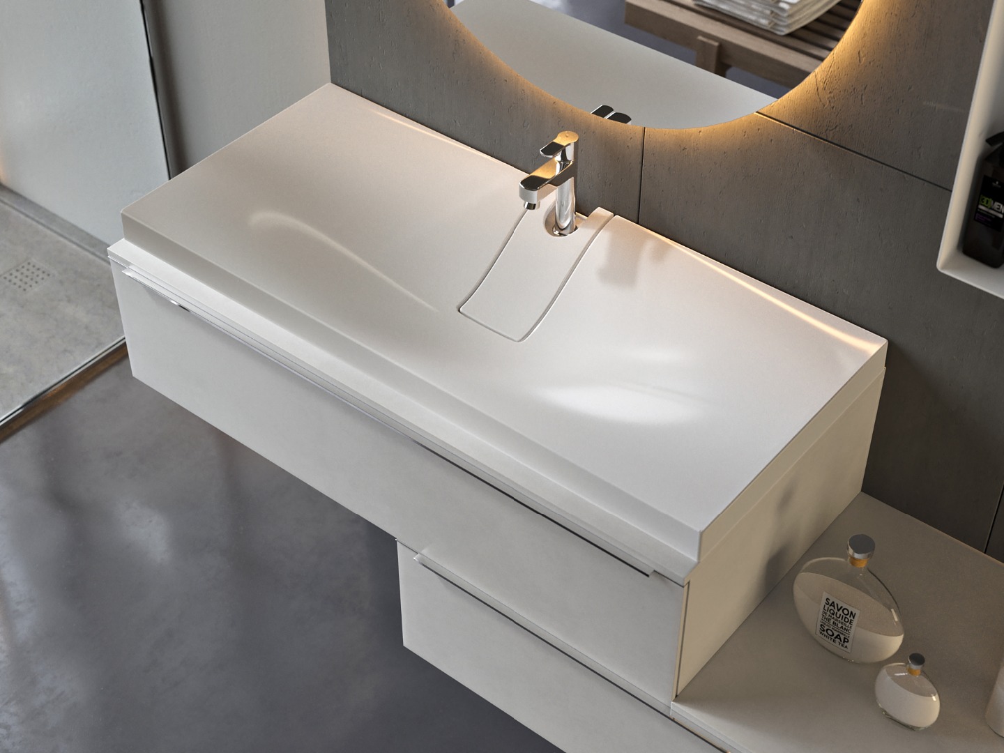 Раковина Andrea Dazzle 1000, 100x44.5