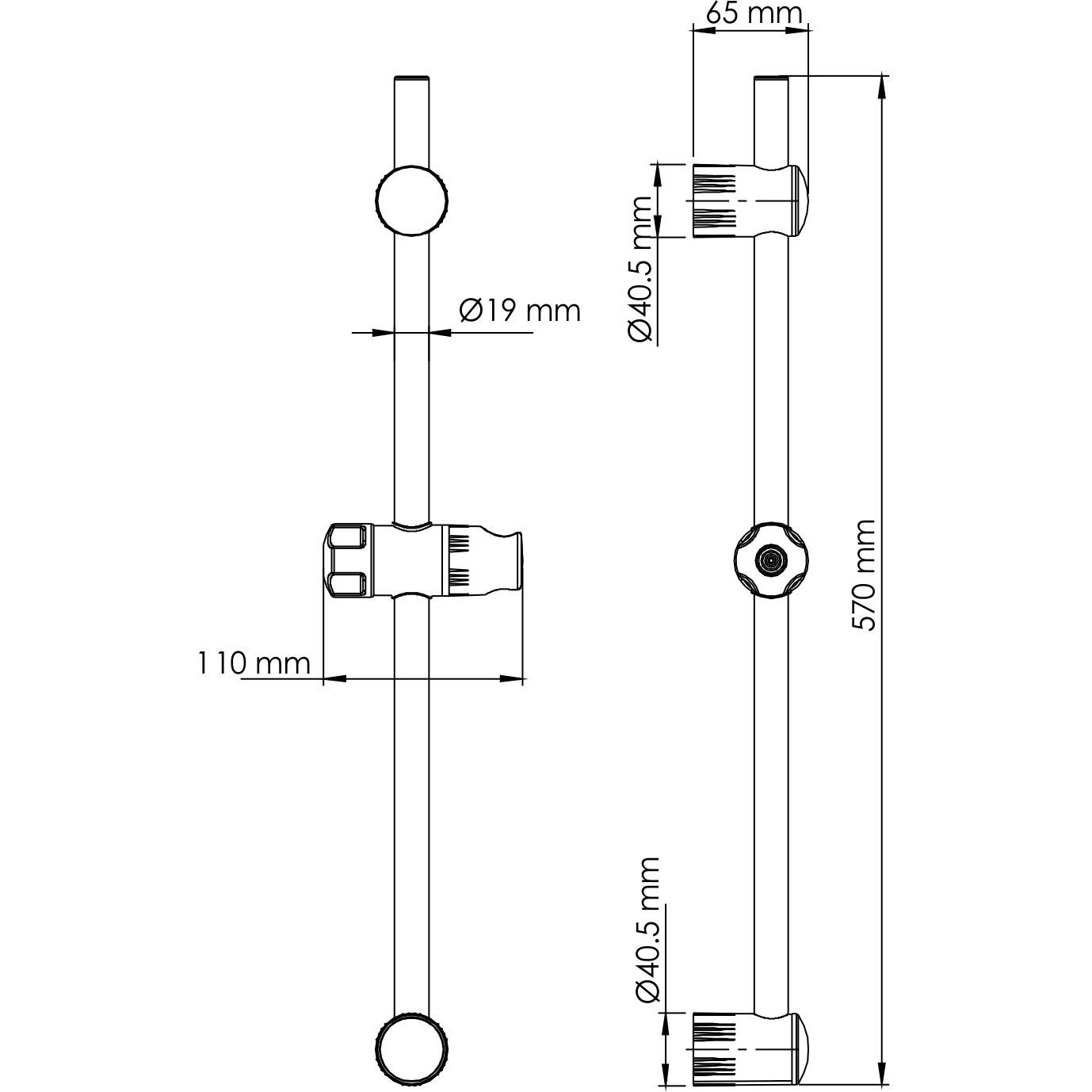 Стойка для душа WasserKRAFT, A007