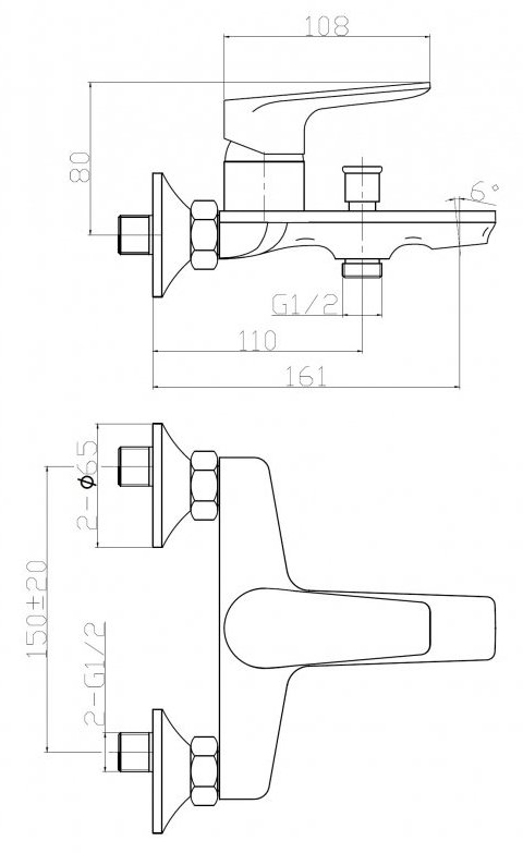 Смеситель для ванны WeltWasser ODER 403