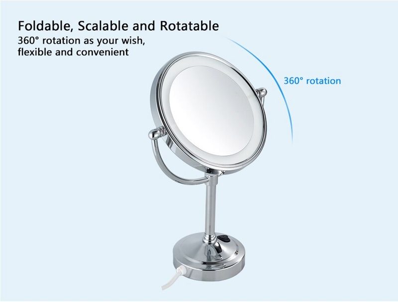 Зеркало увеличительное с подсветкой на стол Ledeme L6708D