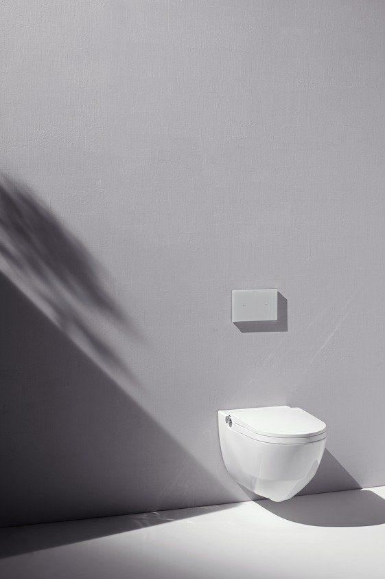 Подвесной унитаз-биде Laufen Cleanet Riva Rimless LCC, 8.2069.1.400.000.1