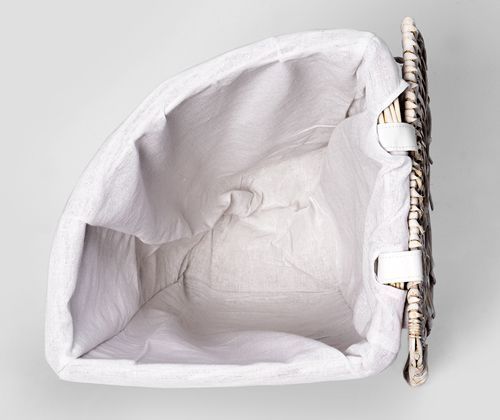 Плетеная корзина для белья с крышкой WasserKRAFT Vils, WB-560-L