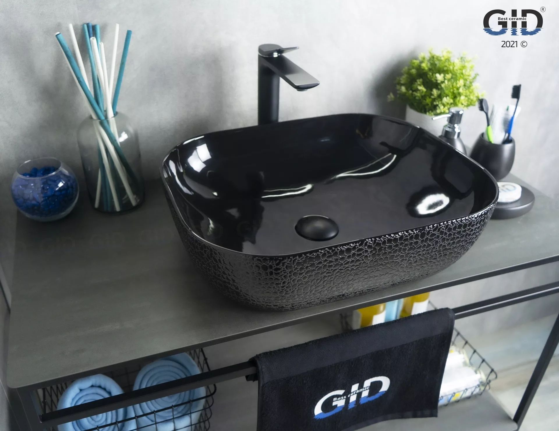 Умывальник Gid D1302H004 50x40, 53303
