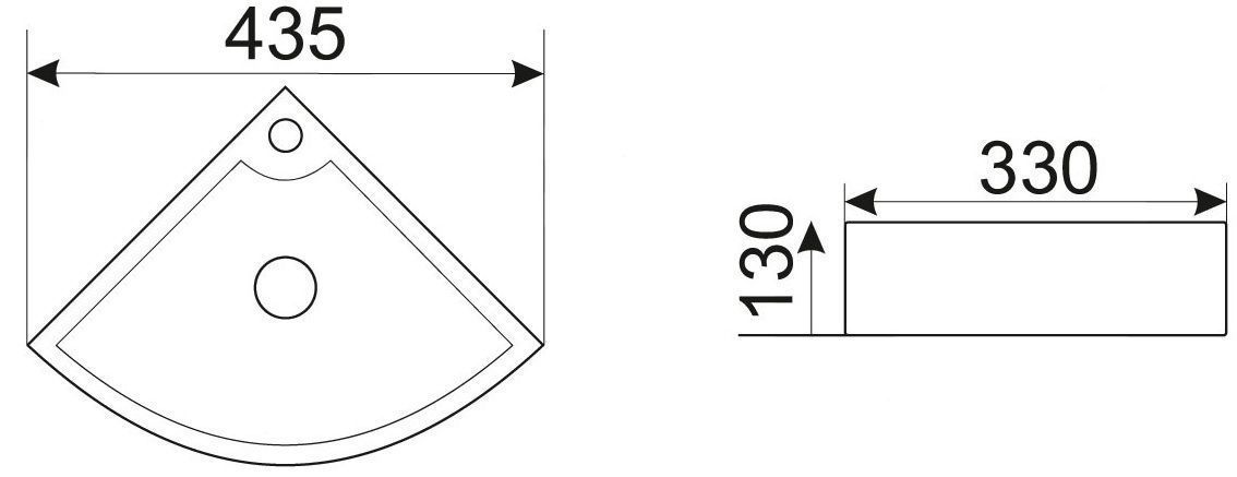 Раковина для ванной Ceramalux 32x32, 9067В