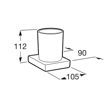 Настенный держатель для стакана Roca Tempo, A817021001