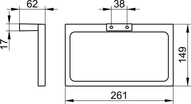 Кольцо для полотенца Keuco Edition 11, 11121010000
