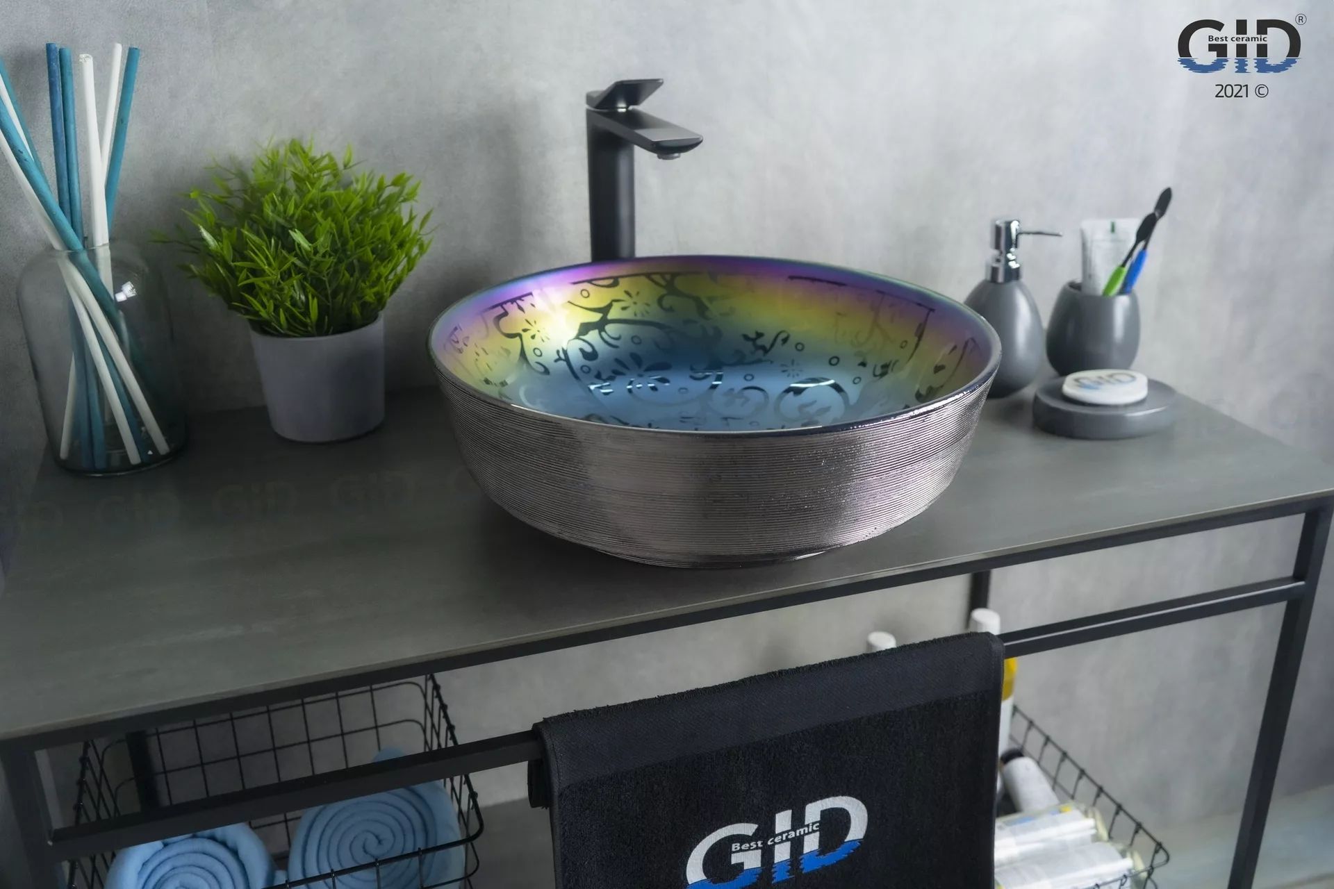 Умывальник Gid D1315H107 41.5x41.5, 53332