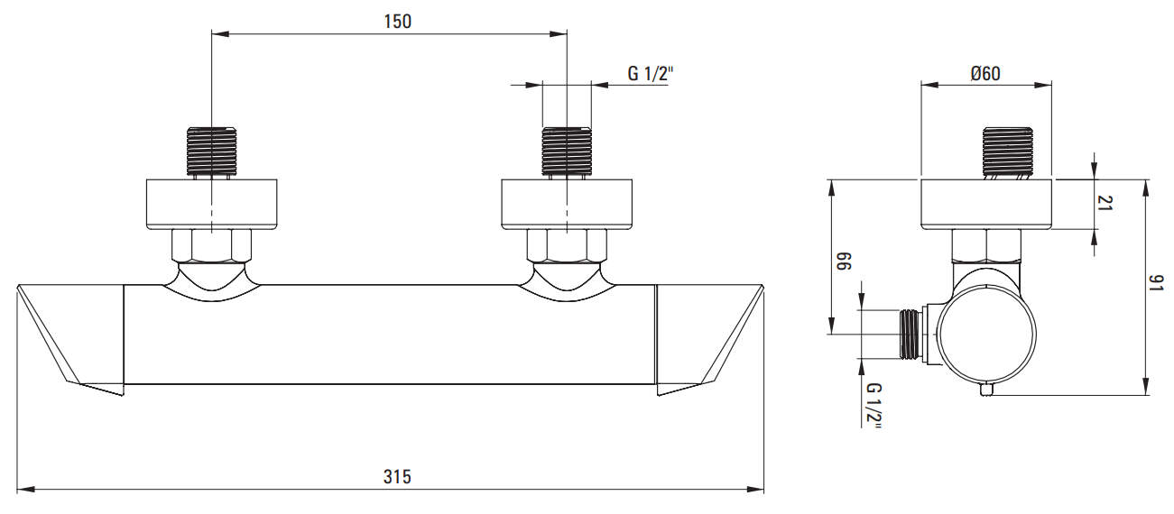 Смеситель для душа Deante Arnika Titanium, BQA_D40M