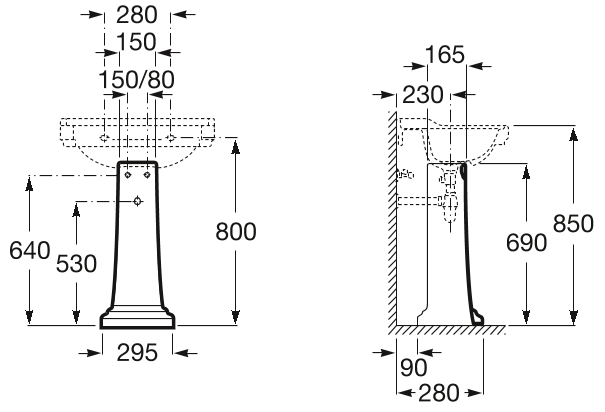 Пьедестал Roca Carmen, A3370A0000