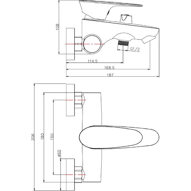 Смеситель для ванны Vivi Felice 7040B