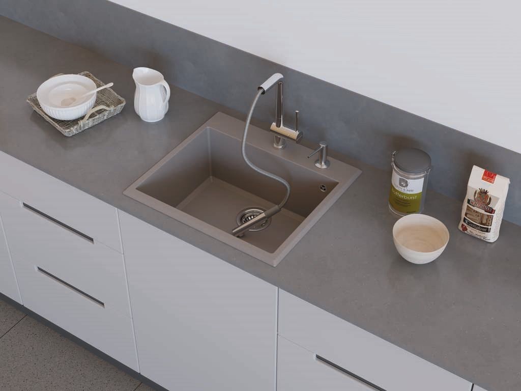 Кухонный смеситель Omoikiri Akashi-S, OAK-CR-35-S