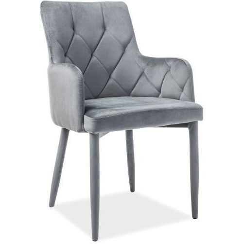 Стул кухонный Signal Ricardo Velvet Bluvel 14 серый, RICARDOVSZ