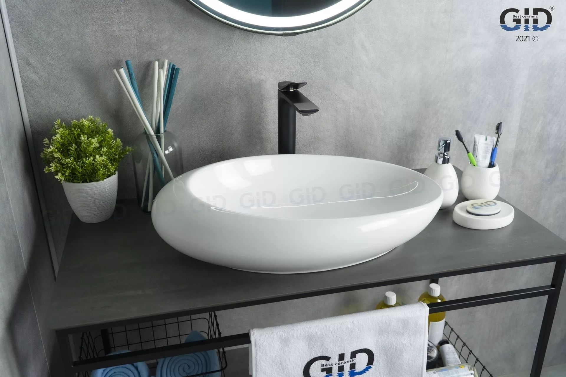 Умывальник Gid N9050 59x37, 51167