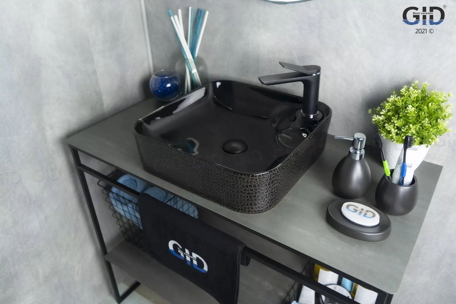 Умывальник Gid D1305H004 43x43, 53312