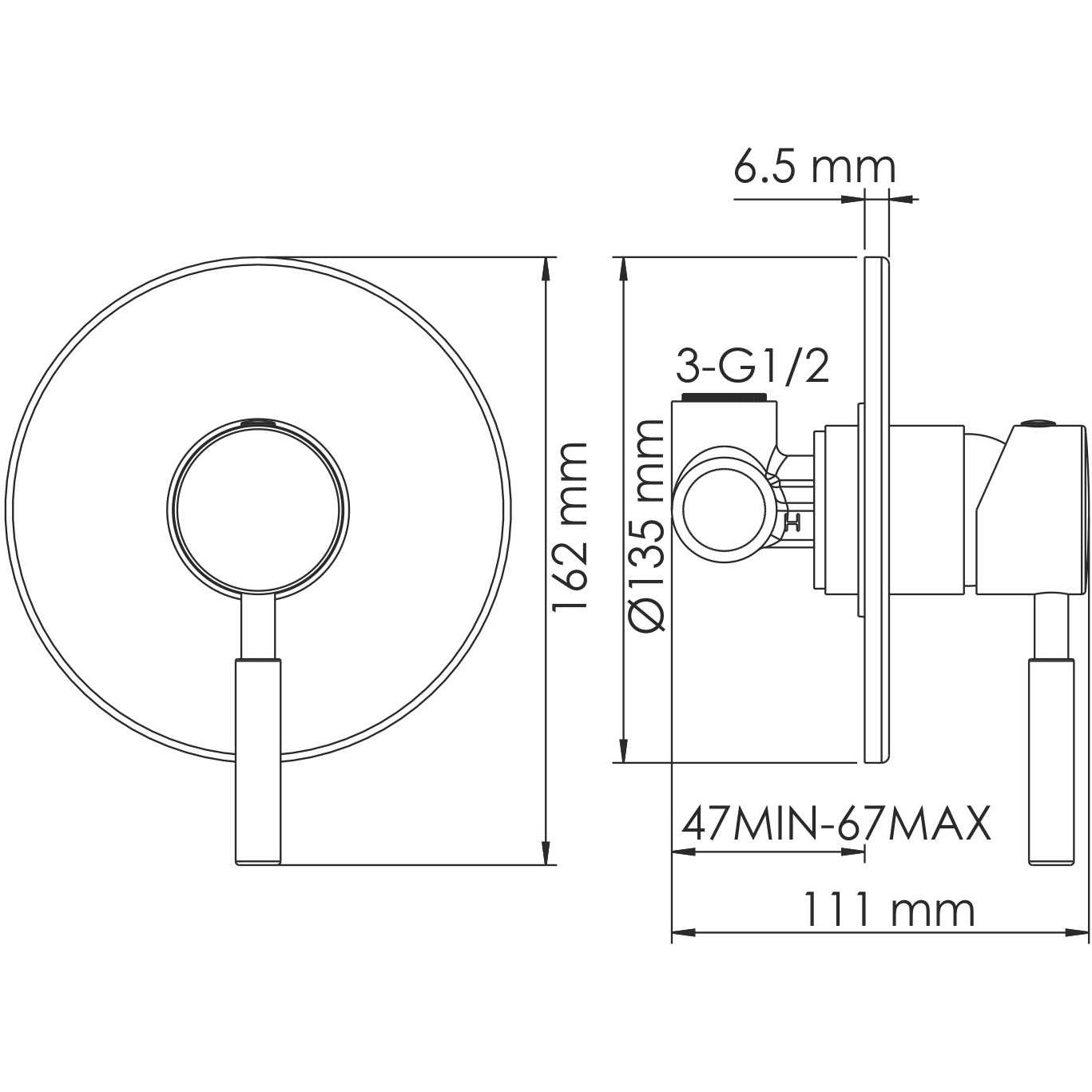Смеситель для душа WasserKRAFT Wern, 4251