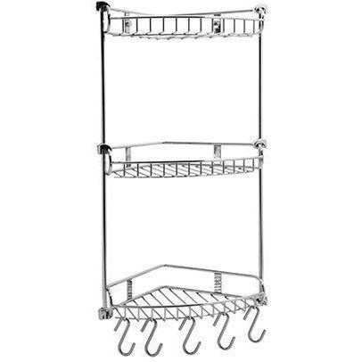 Полка металлическая угловая, трехъярусная WasserKRAFT, K-1233