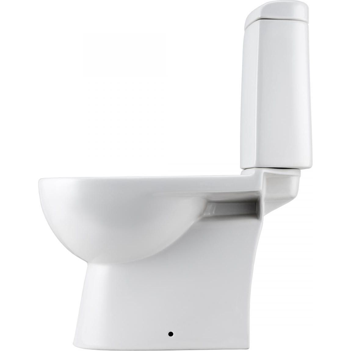 Напольный унитаз Santek Остин 2 режима, тонкое сиденье дюропласт Soft Close, 1.WH30.2.419