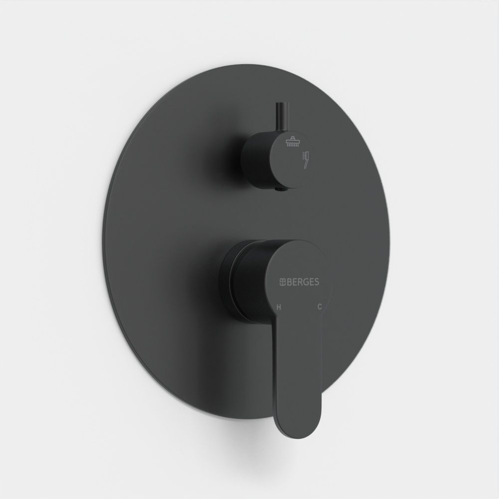 Душевой комплект Berges Nardis 2R Black, 071004