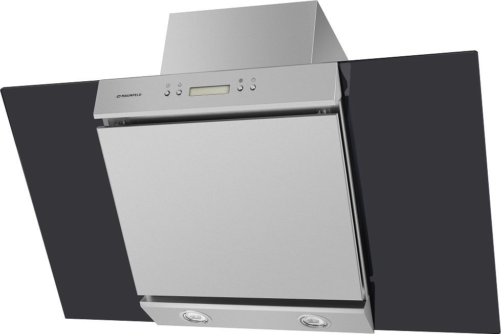 Кухонная вытяжка Maunfeld Gloria 90 нержавеющая сталь/черное стекло