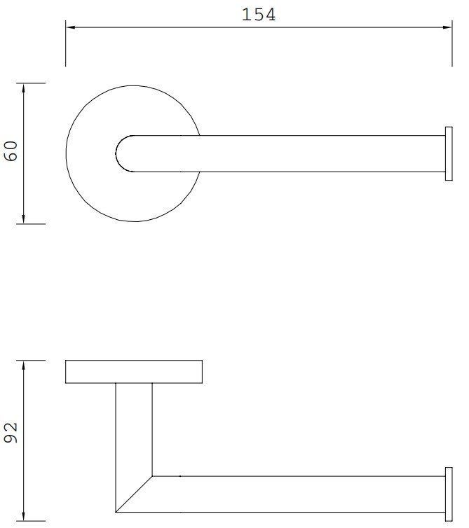 Держатель для туалетной бумаги Omnires Modern, MP60510BL