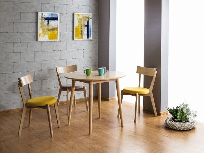 Стол обеденный Signal Nelson 90 дуб медовый, NELSONDM90