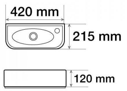 Раковина Melana MLN-78204L, 78204L-805