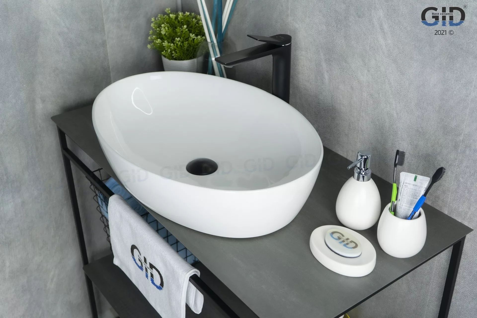 Умывальник Gid N9433 61x41, 51148