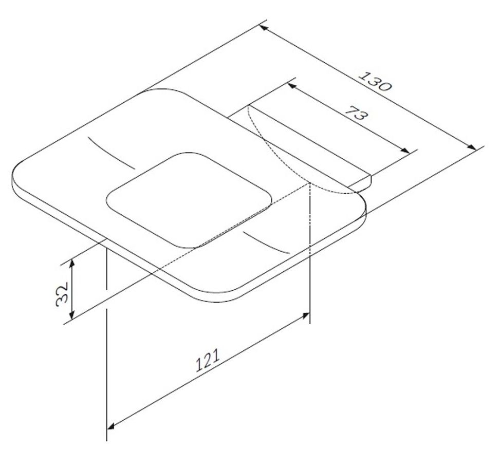 Стеклянная мыльница с настенным держателем, AM.PM Inspire 2.0, A50A34200