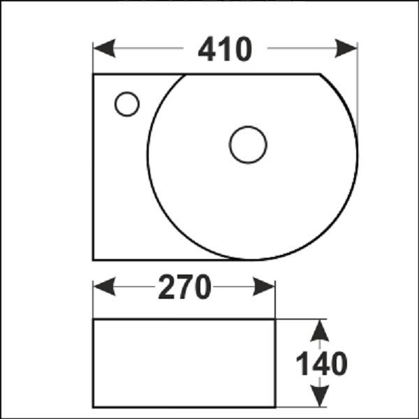 Раковина Melana MLN-7954R, 7954R-805