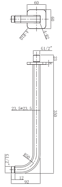 Настенный кронштейн Omnires, RA15BL