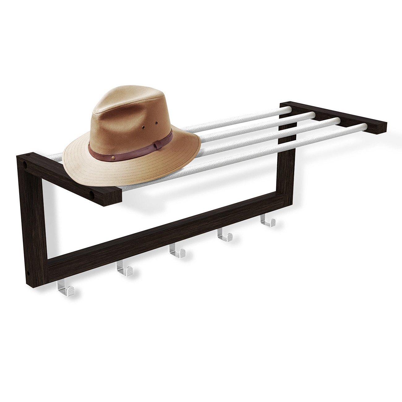 Вешалка Sheffilton Альберо SHT-WH4 венге/алюминий, 933036