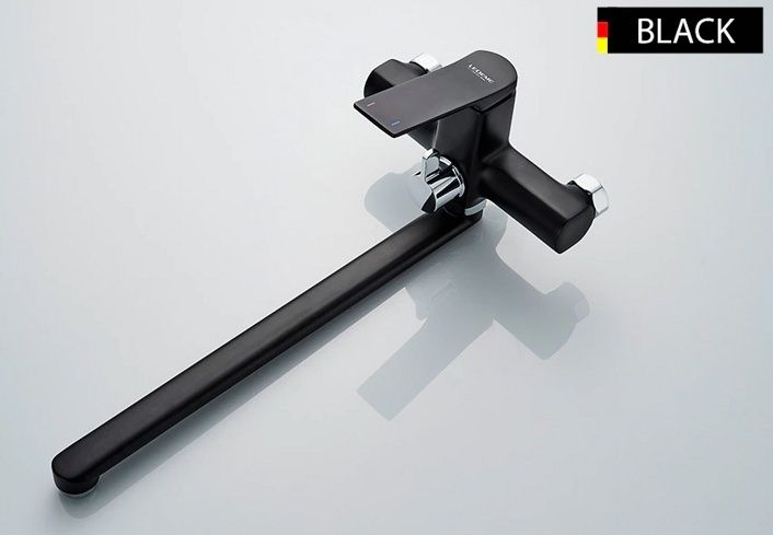 Смеситель для ванны черный Ledeme L2275B