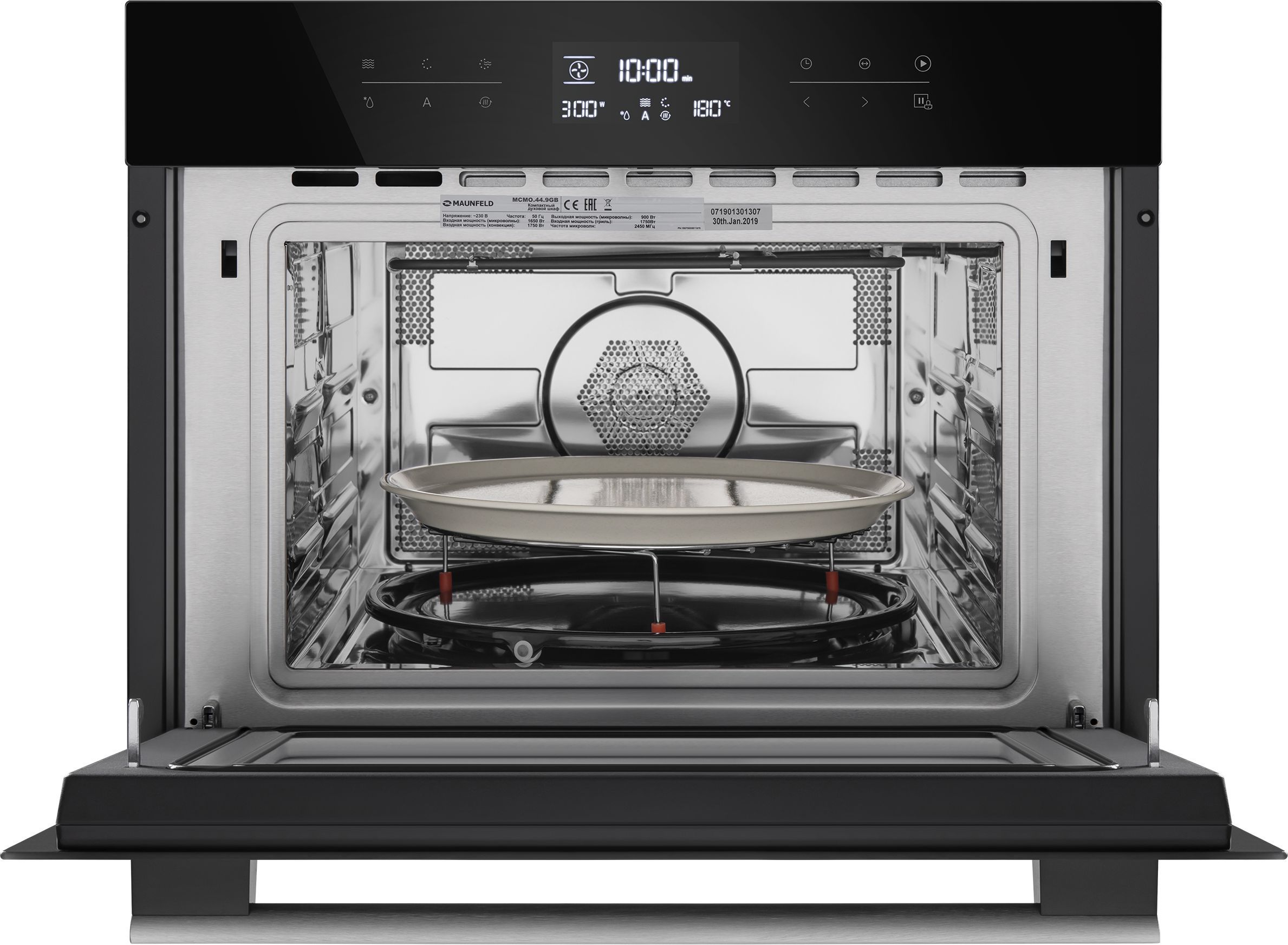 Шкаф духовой электрический с функцией СВЧ Maunfeld, MCMO.44.9GB