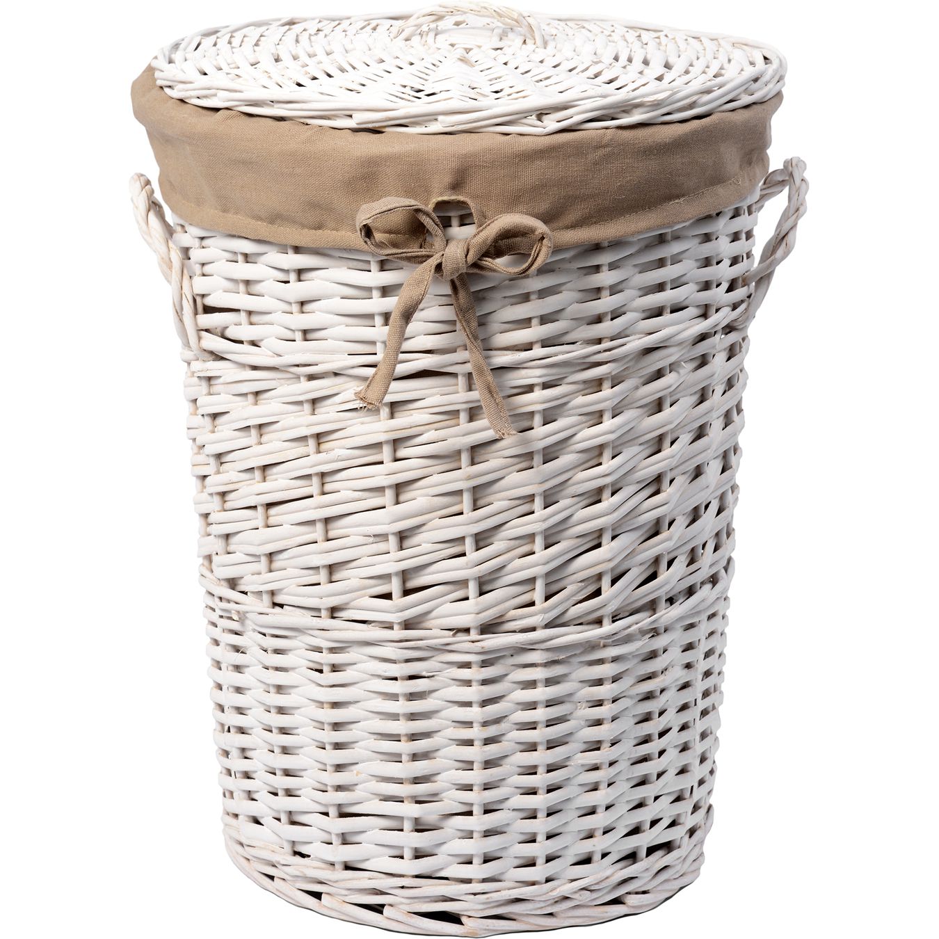 Плетеная корзина для белья с крышкой WasserKRAFT Aller, WB-106-L