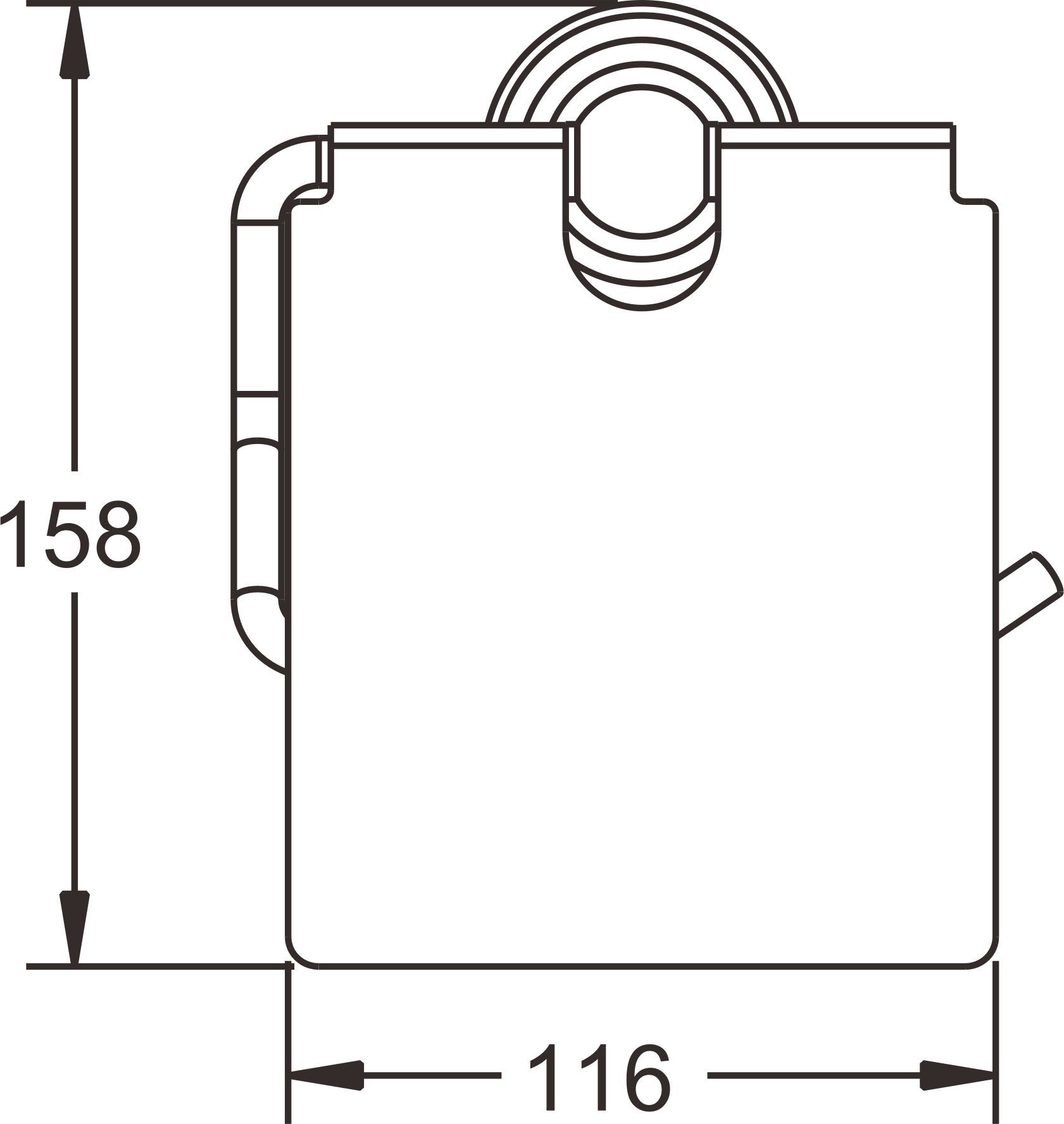 Держатель туалетной бумаги Rose, RG1105Q
