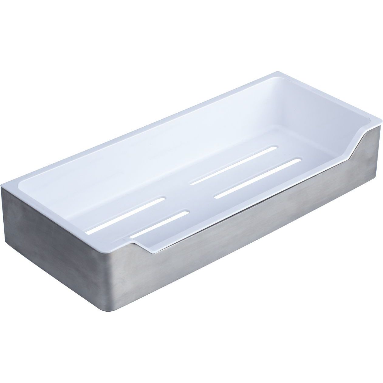 Полка прямоугольная одноэтажная с пластиковой вставкой Fixsen Hotel, FX-31003C