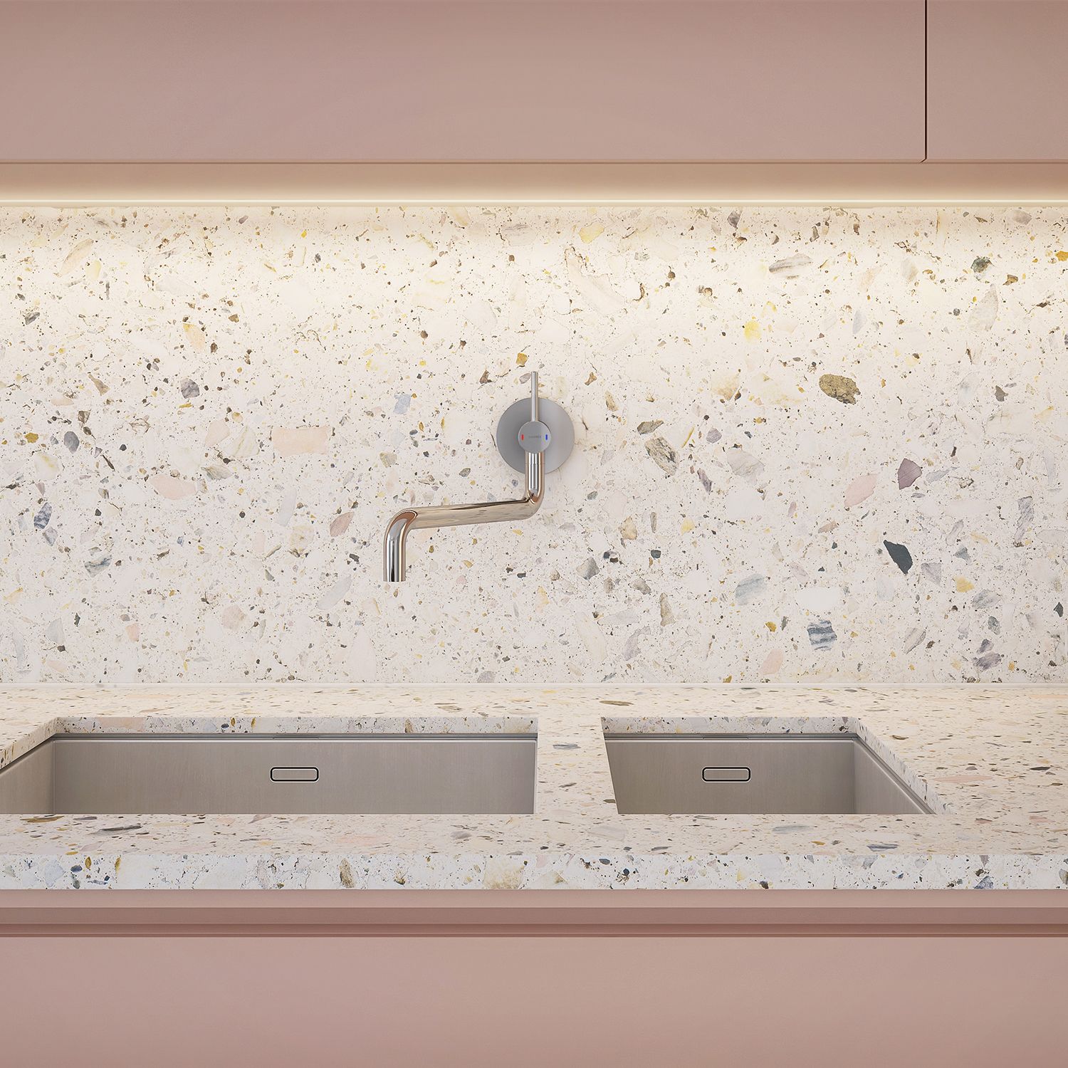 Кухонный смеситель встроенный Omnires Y, Y1256CR