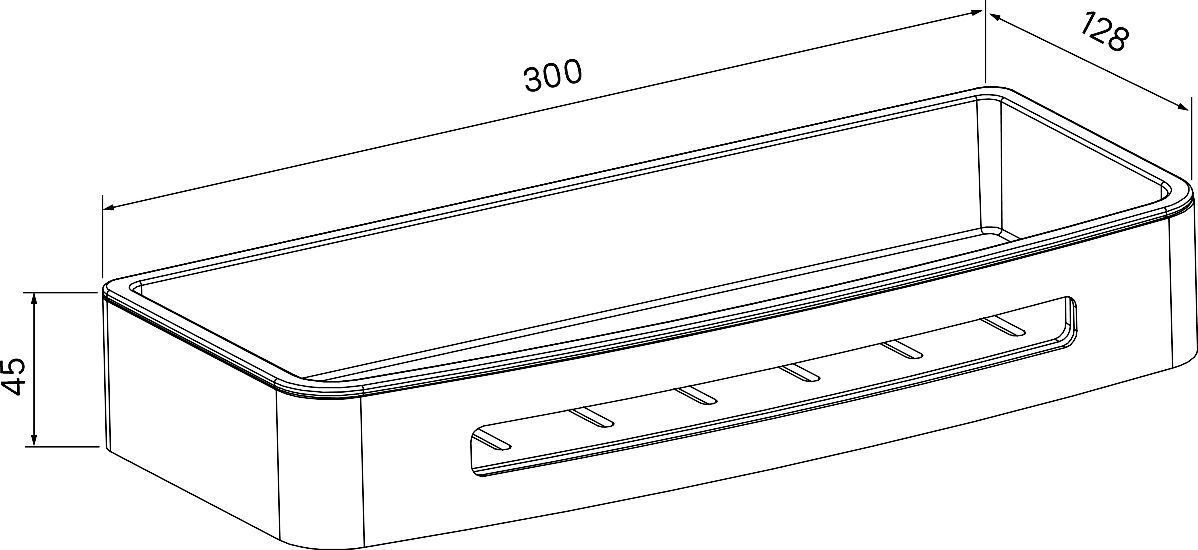 Полка, нержавеющая сталь, полированная, Iddis , SHE10SPi44
