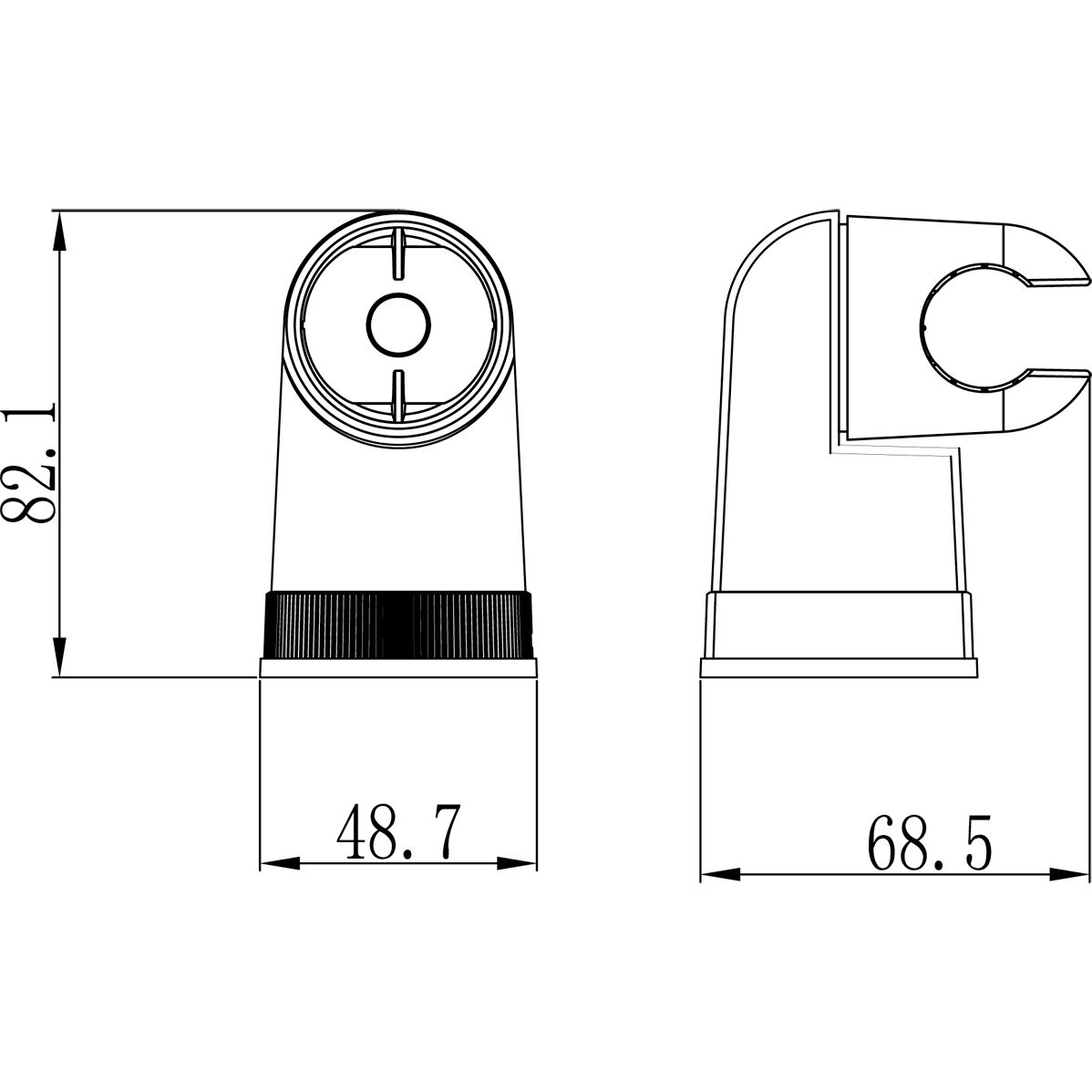 Крепление настенное поворотное для лейки Lemark, LM8009C