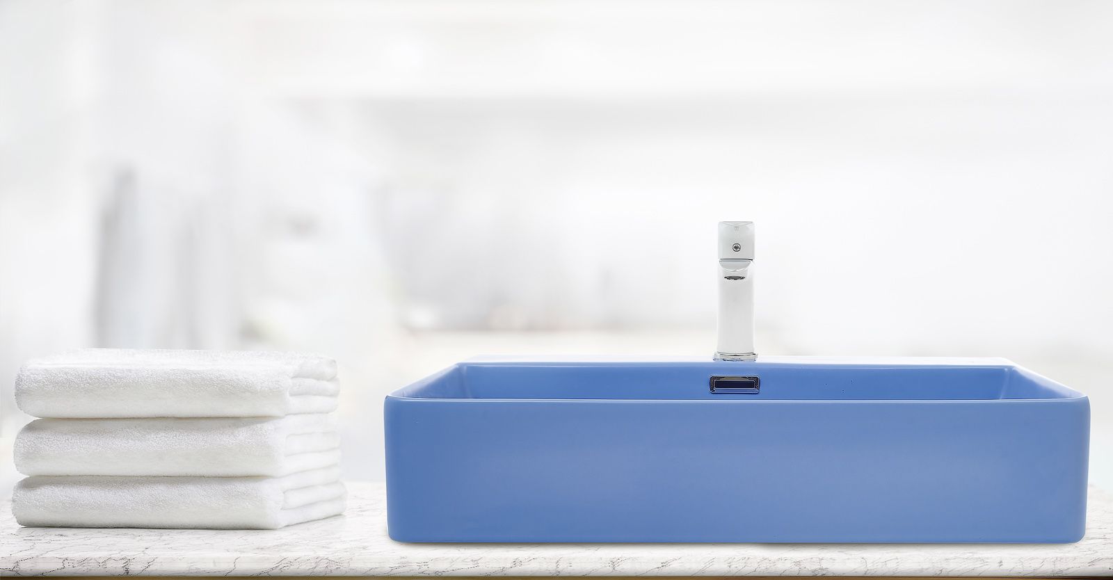 Раковина накладная WeltWasser ELBACH 2173 MBL 60x42