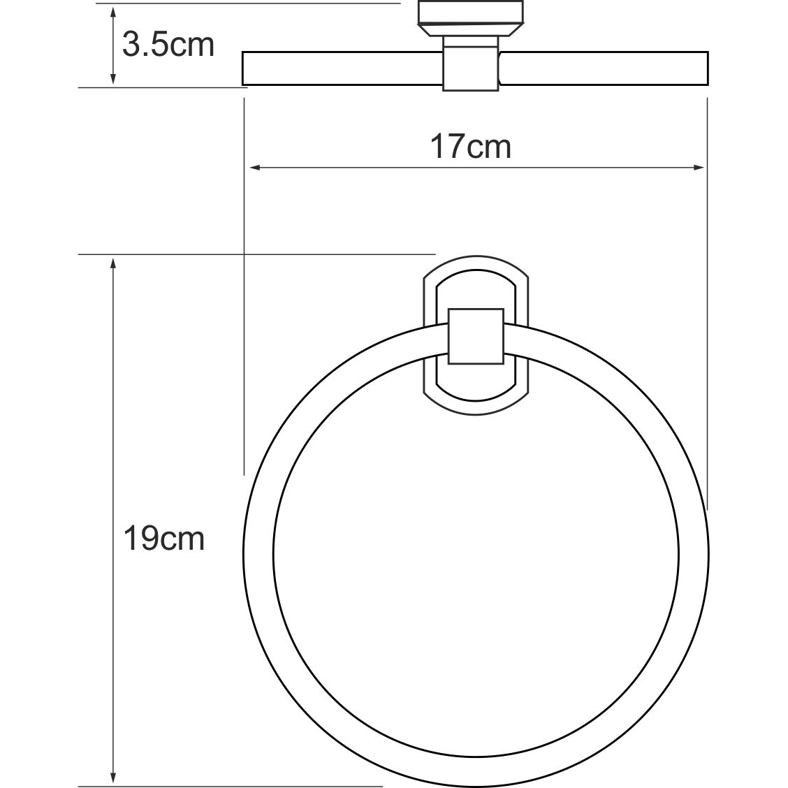 Держатель полотенец WasserKRAFT Oder, K-3060