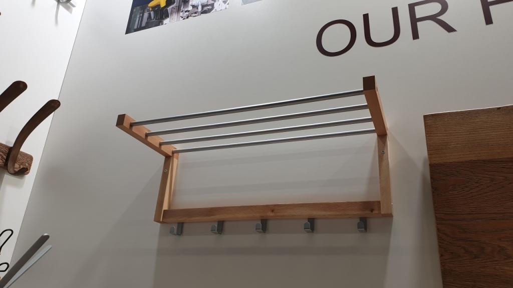 Вешалка Sheffilton Альберо SHT-WH4 прозрачный лак/алюм.мет, 985631