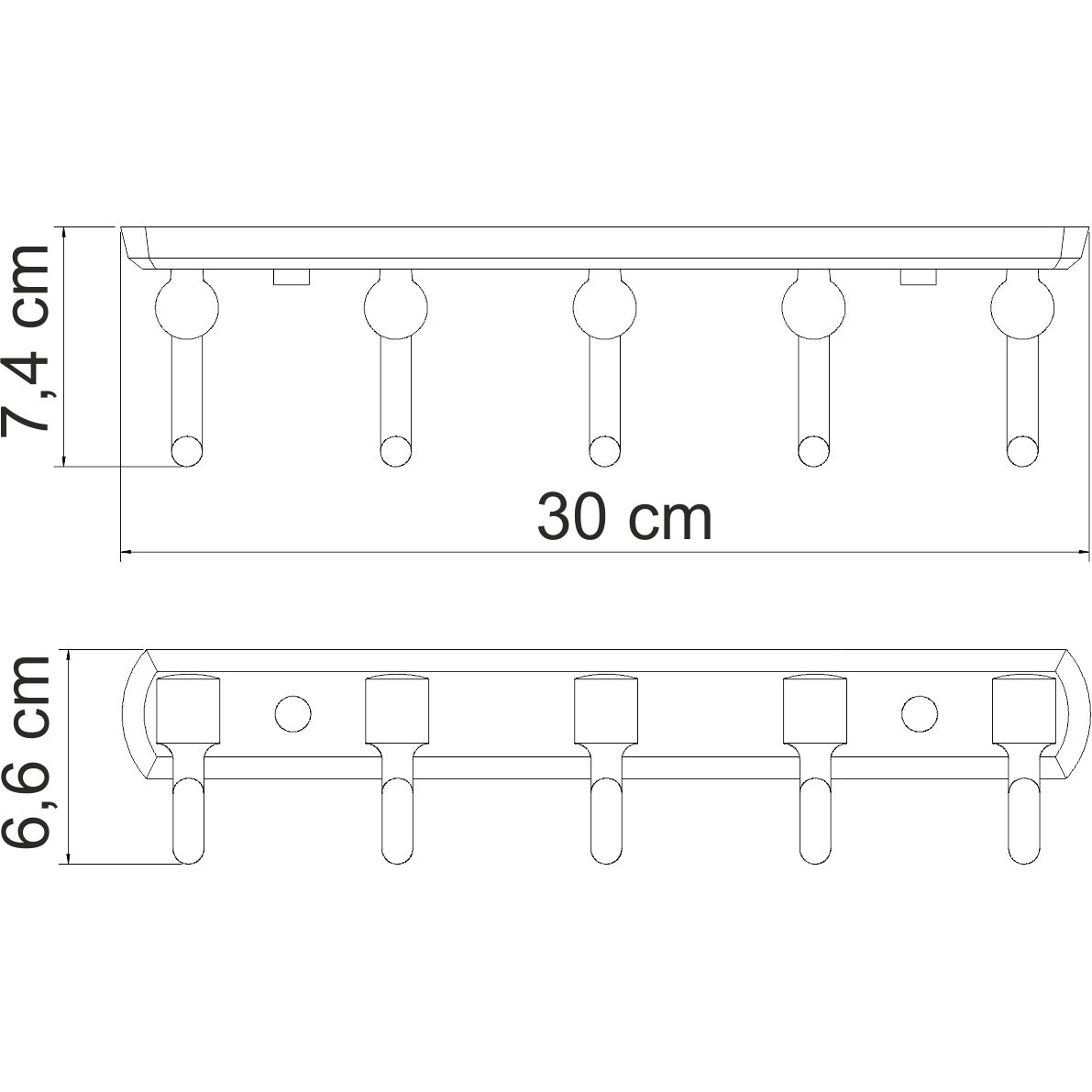 Кронштейн настенный WasserKRAFT Oder, K-3075