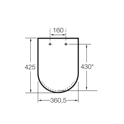 Крышка для чаши Roca Dama Senso Compacto Soft Close, A801512004