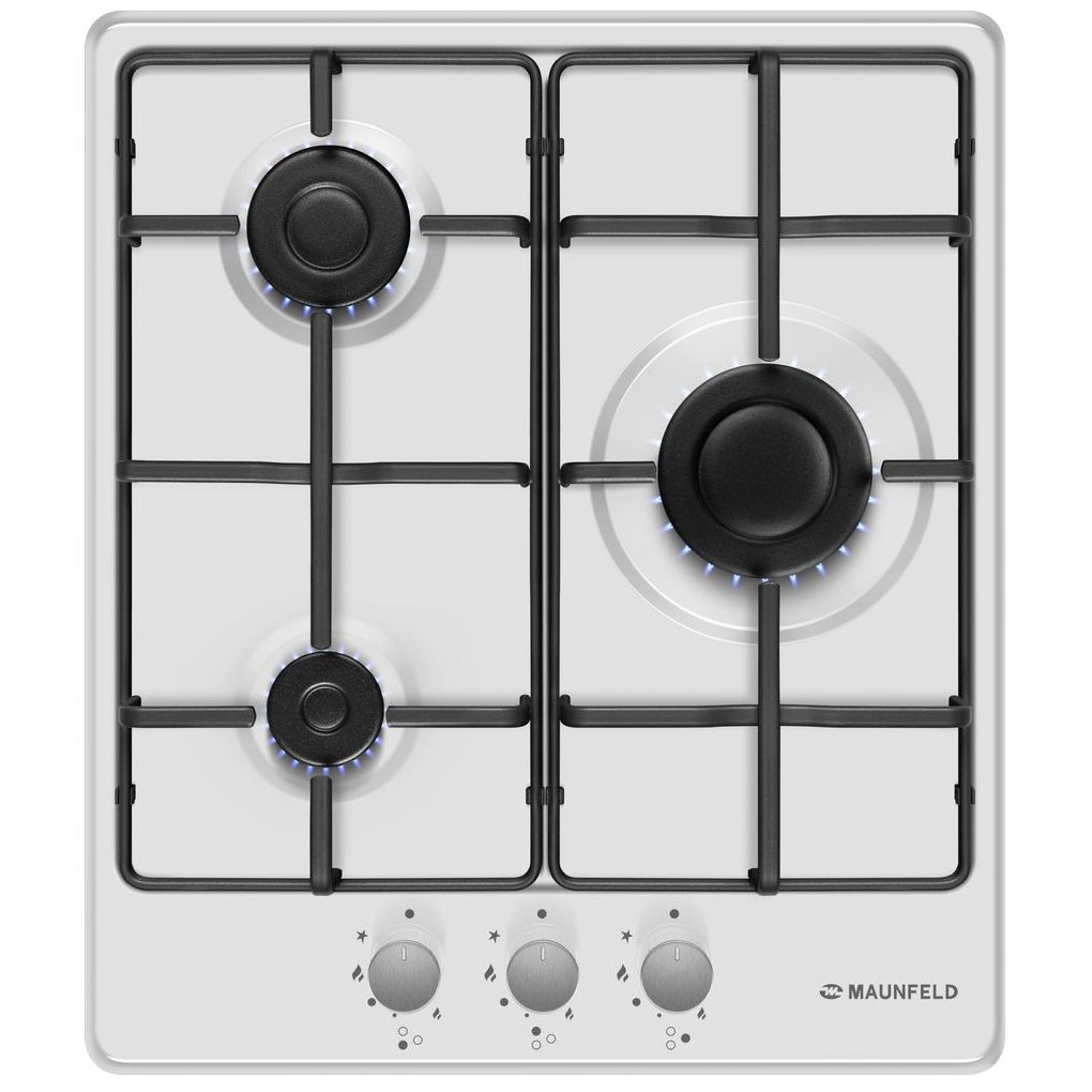Газовая варочная панель Maunfeld EGHE.43.3STS-EW