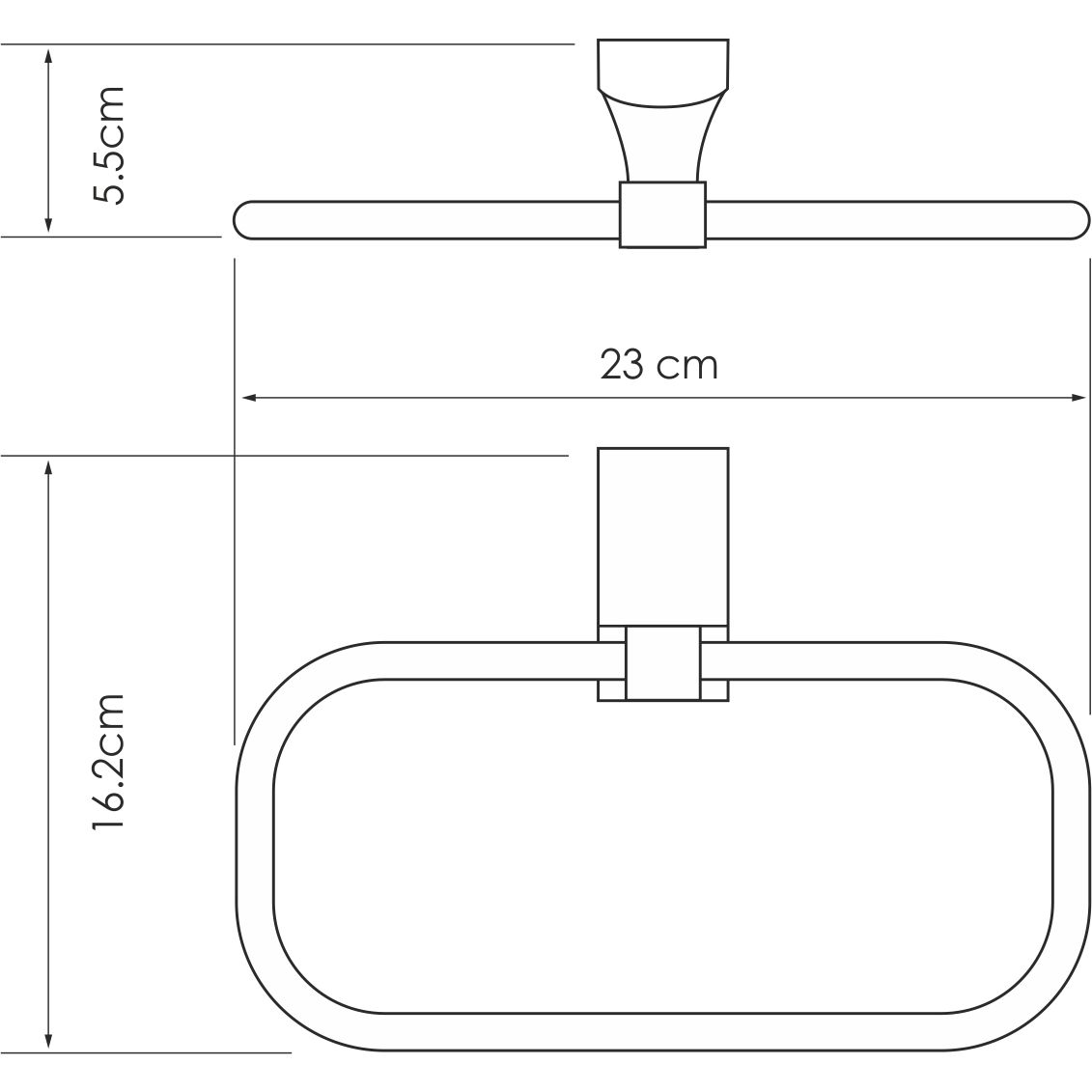 Держатель полотенец WasserKRAFT Leine, K-5060WHITE