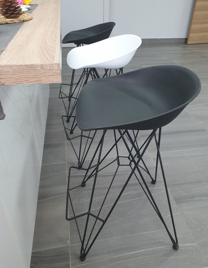 Каркас стула полубарного Sheffilton SHT-S66-1 черный муар, 948716